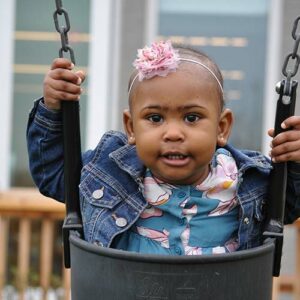 Baby in swing